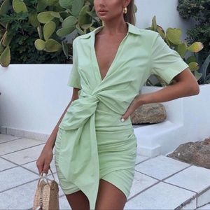 Zara Apple Poplin Mini Dress